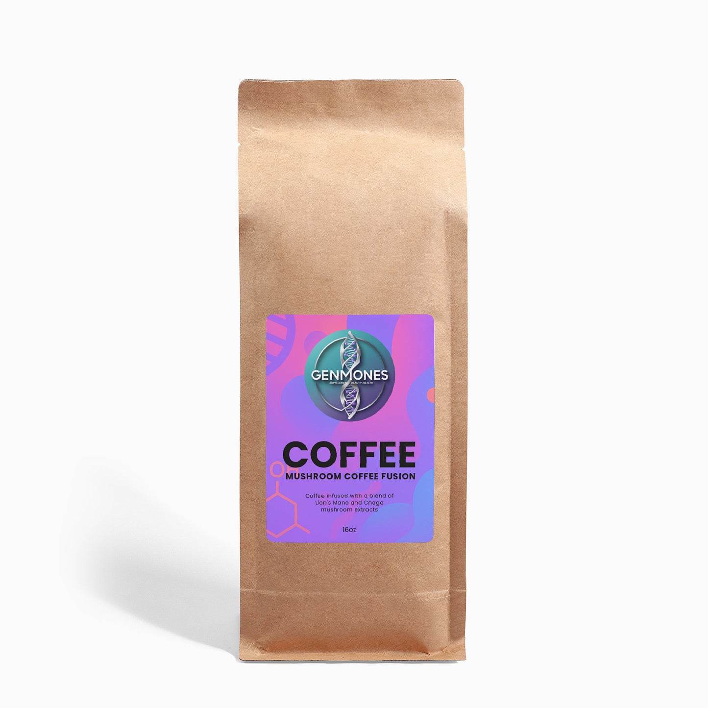 Mushroom Coffee Fusion - Lion’s Mane & Chaga 16oz