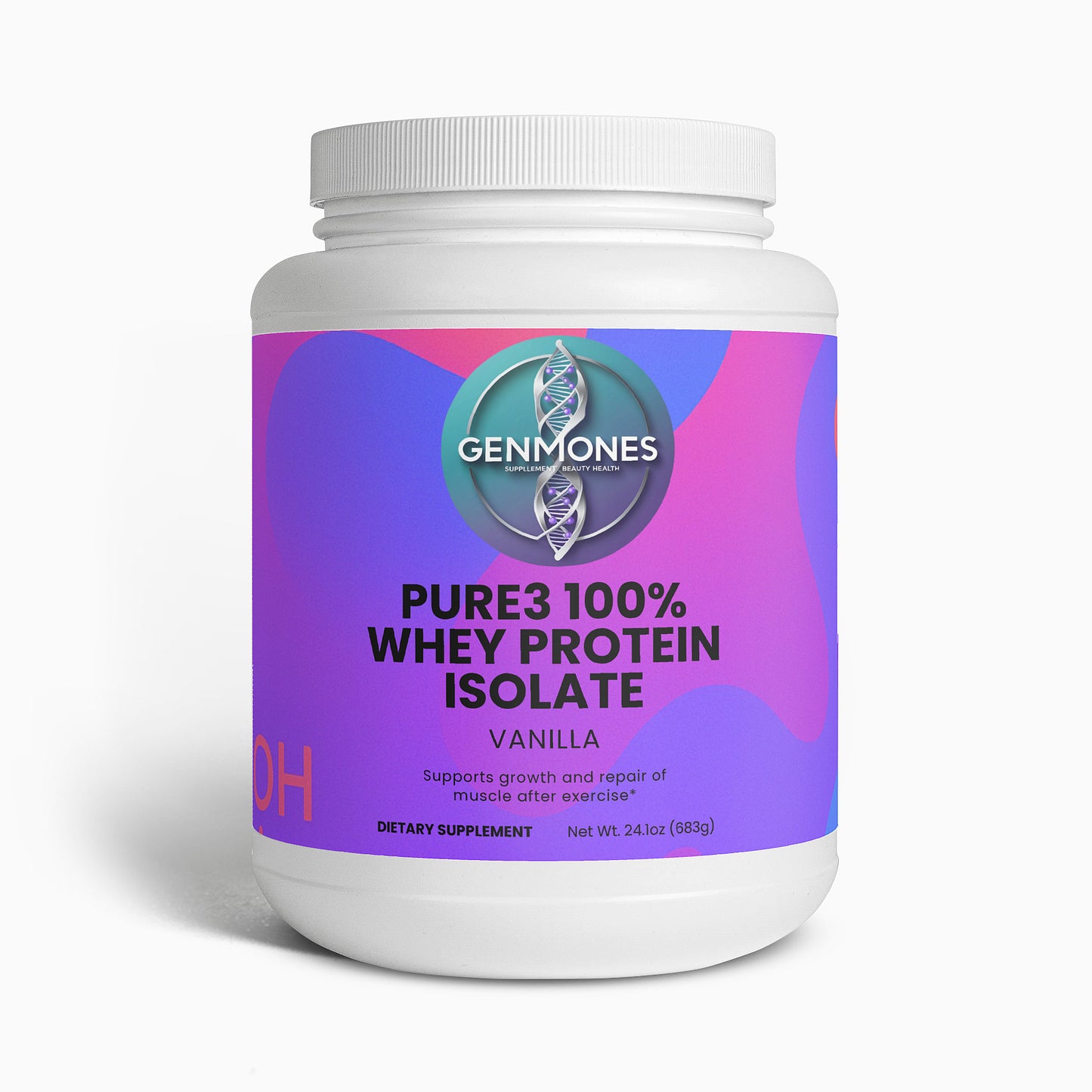 Pure3 100% Whey Protein Isolate (Vanilla)