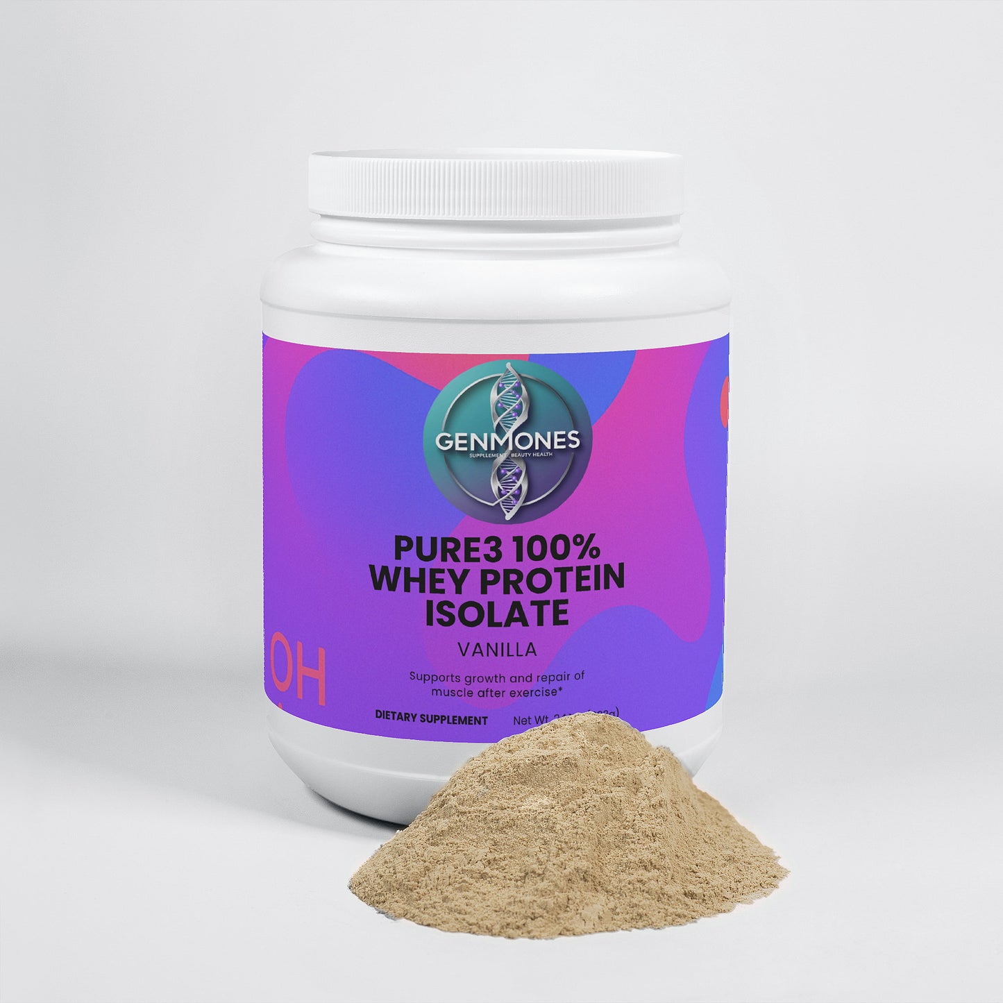 Pure3 100% Whey Protein Isolate (Vanilla)